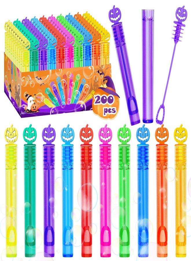 ZIRSENG 200 Piece Halloween Party Favor Bubbles, Halloween Bubble Wands Bulk for Kids Party Favor Supplies, Trick or Treat Goodie Bags, School Classroom Game Rewards, Halloween Miniatures - Image 1
